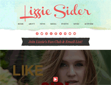 Tablet Screenshot of lizziesider.com